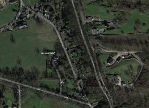 Field Cottage, aerial view Field Cottage, aerial view